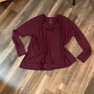 Deep Burgundy Super Soft L/S Tee